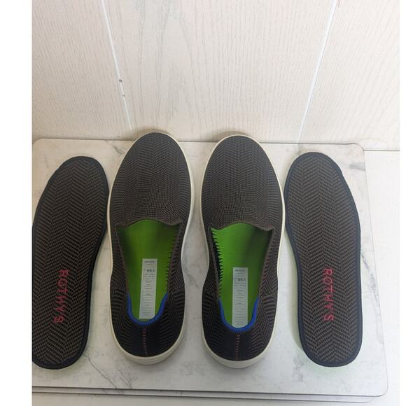 womens Rothy's brown herringbone design slip on loafers shoes size 8.5 - Picture 3 of 10